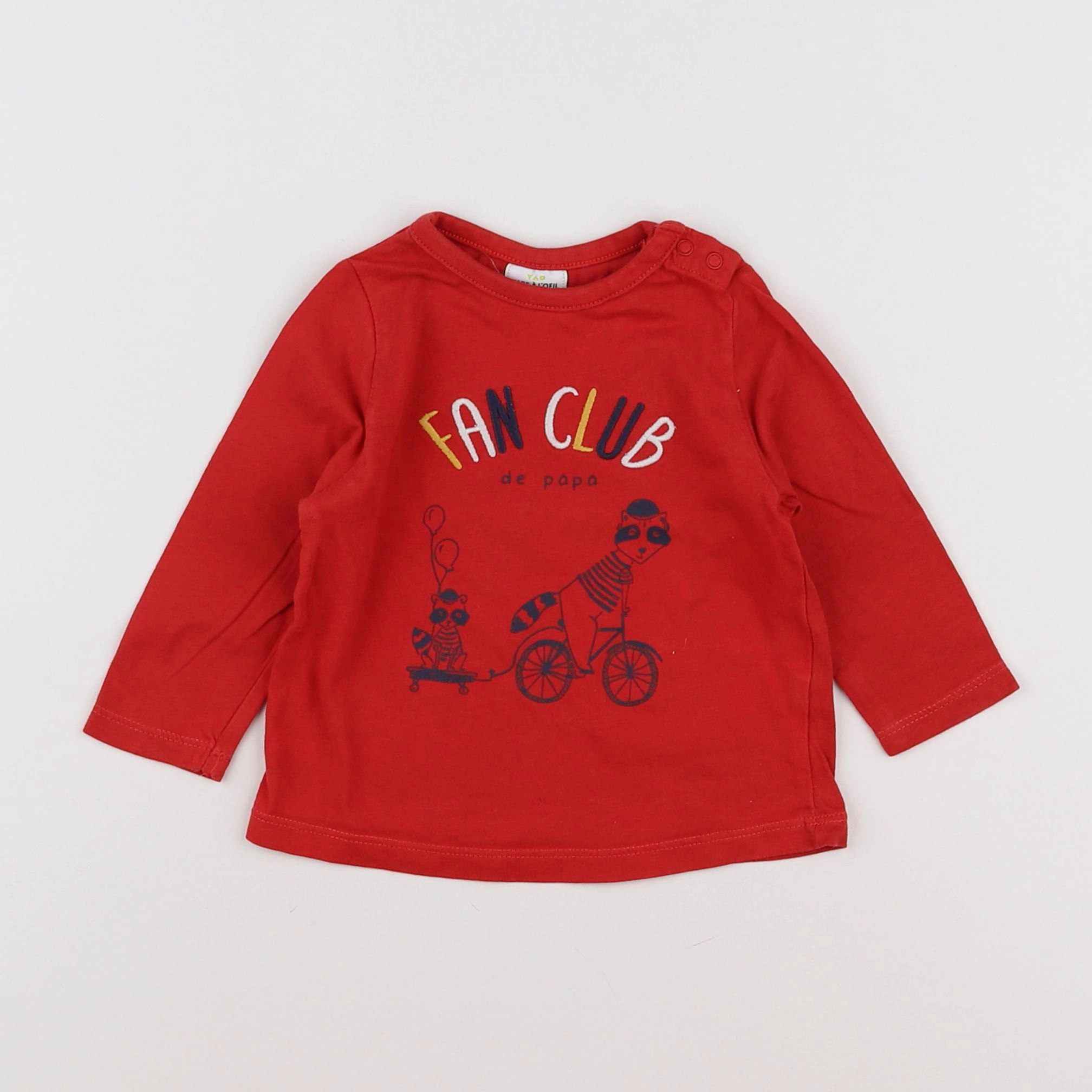 Tape à l'oeil - tee-shirt rouge - 6 mois